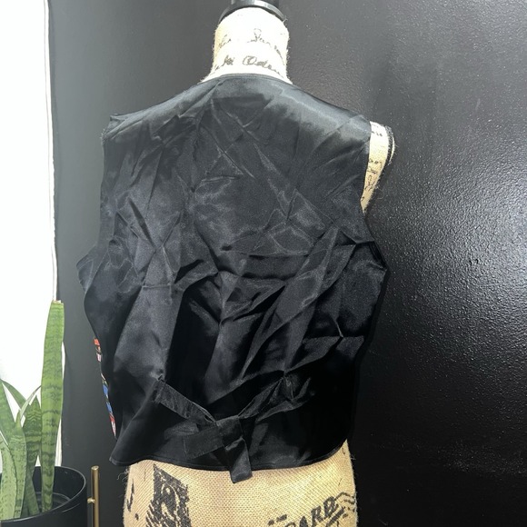 Basic Editions Medium Halloween Vest Ghosts Bats Novelty Holiday Costume Party - Picture 5 of 9